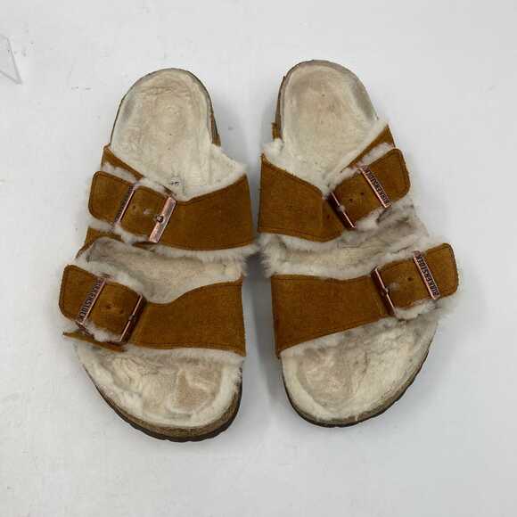 Birkenstock Brown Suede Slip-On Sandals | Women’s Size 40EU - Picture 7 of 7